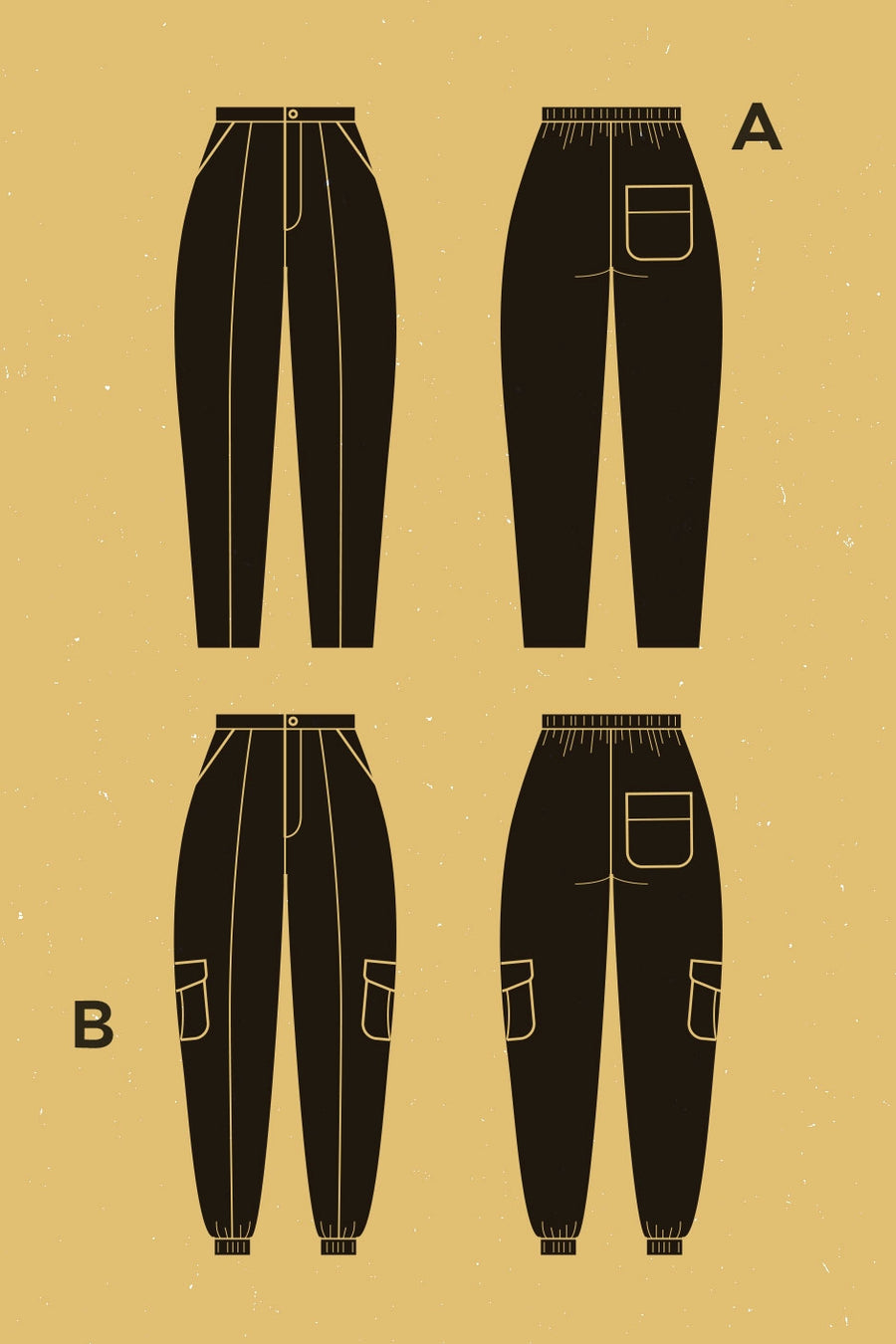 Acajou Pants Pattern | Patron de Pantalon Acajou | Deer & Doe