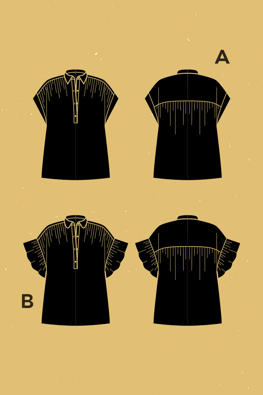 Camelia Blouse Pattern | Patron de Blouse Camélia | Deer & Doe
