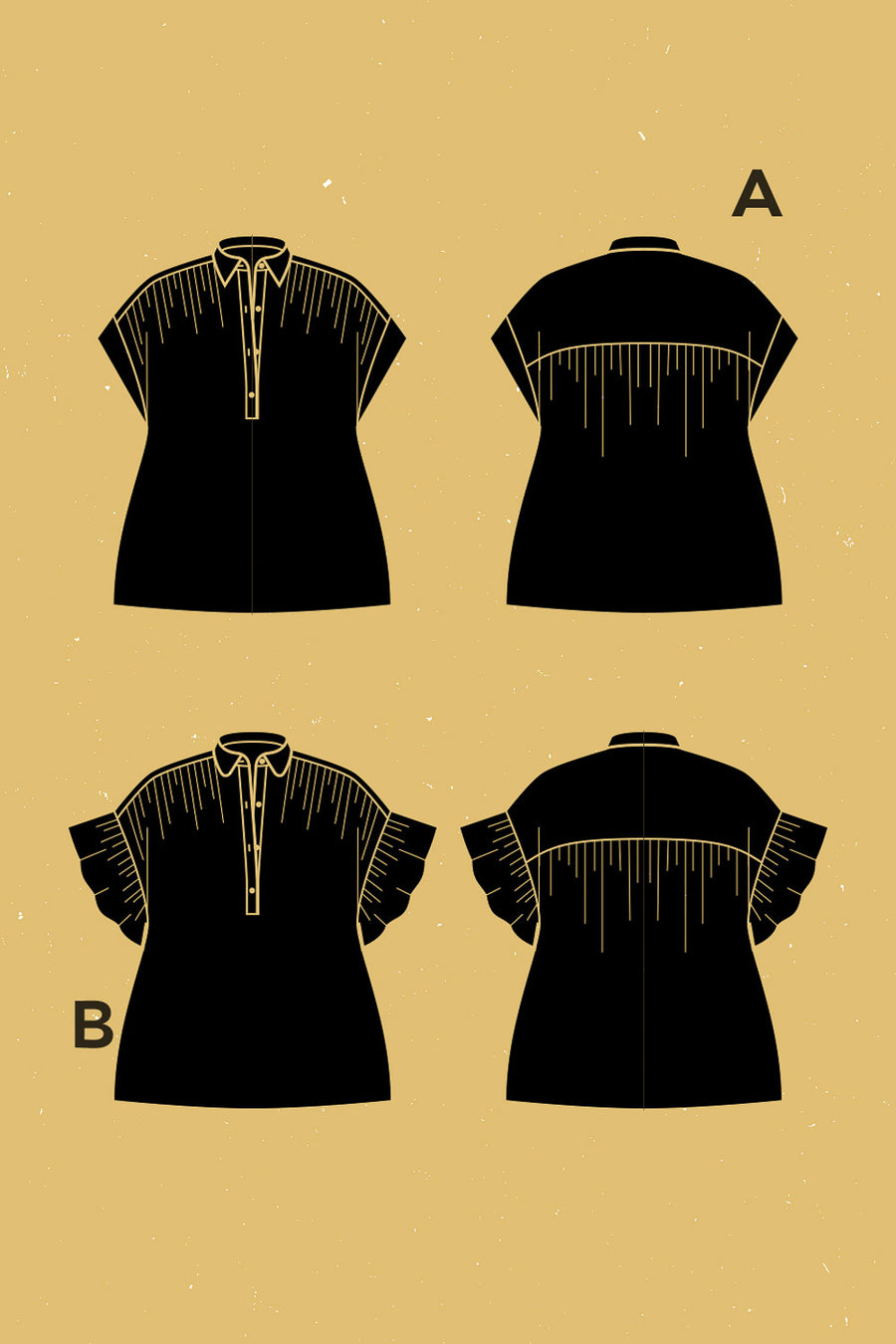 Camelia Blouse Pattern | Patron de Blouse Camélia | Deer & Doe