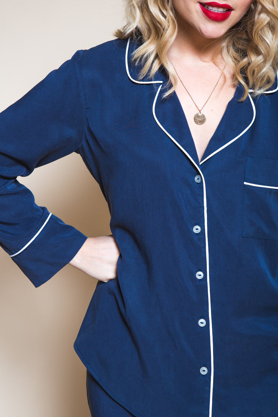Carolyn Pajamas Pattern // Pajama bottom + long sleeved pajama top // Closet Core Patterns