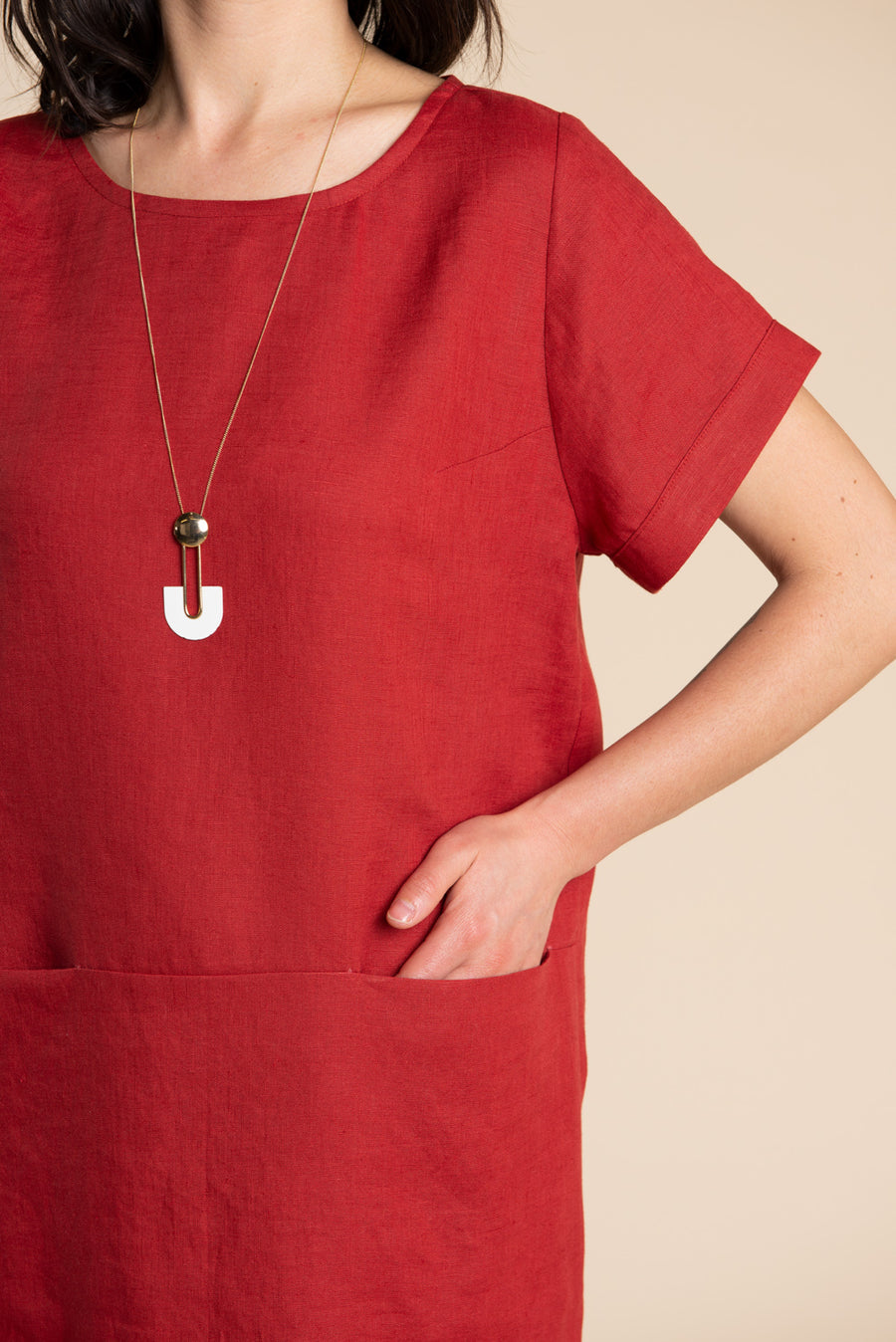 Cielo Top & Dress Sewing Pattern - Dress with inseam pockets | Closet Core Patterns