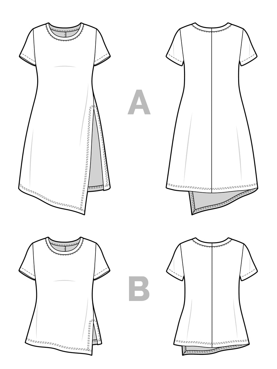 Alabaster Knit Top - Crew Pattern