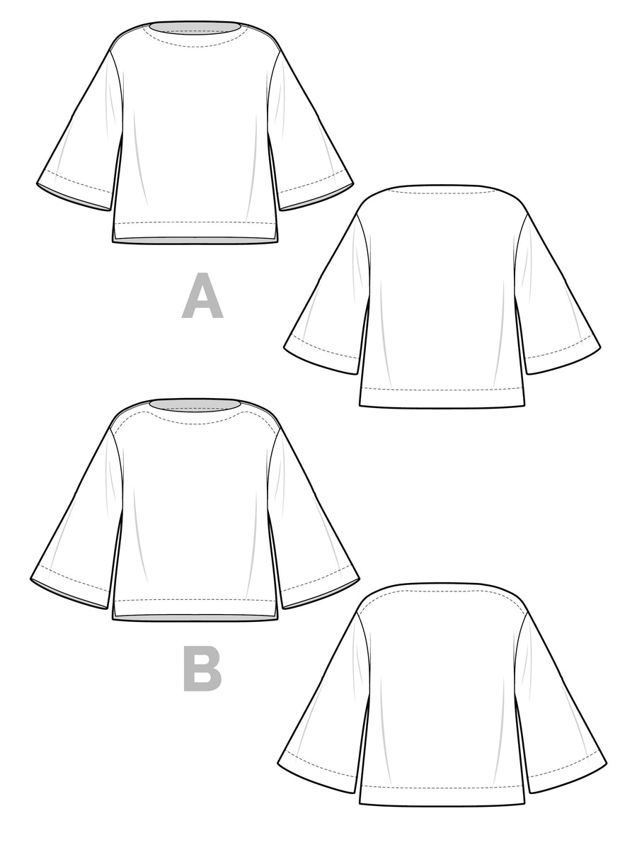 Marine Breton Top Pattern | Closet Core Crew 
