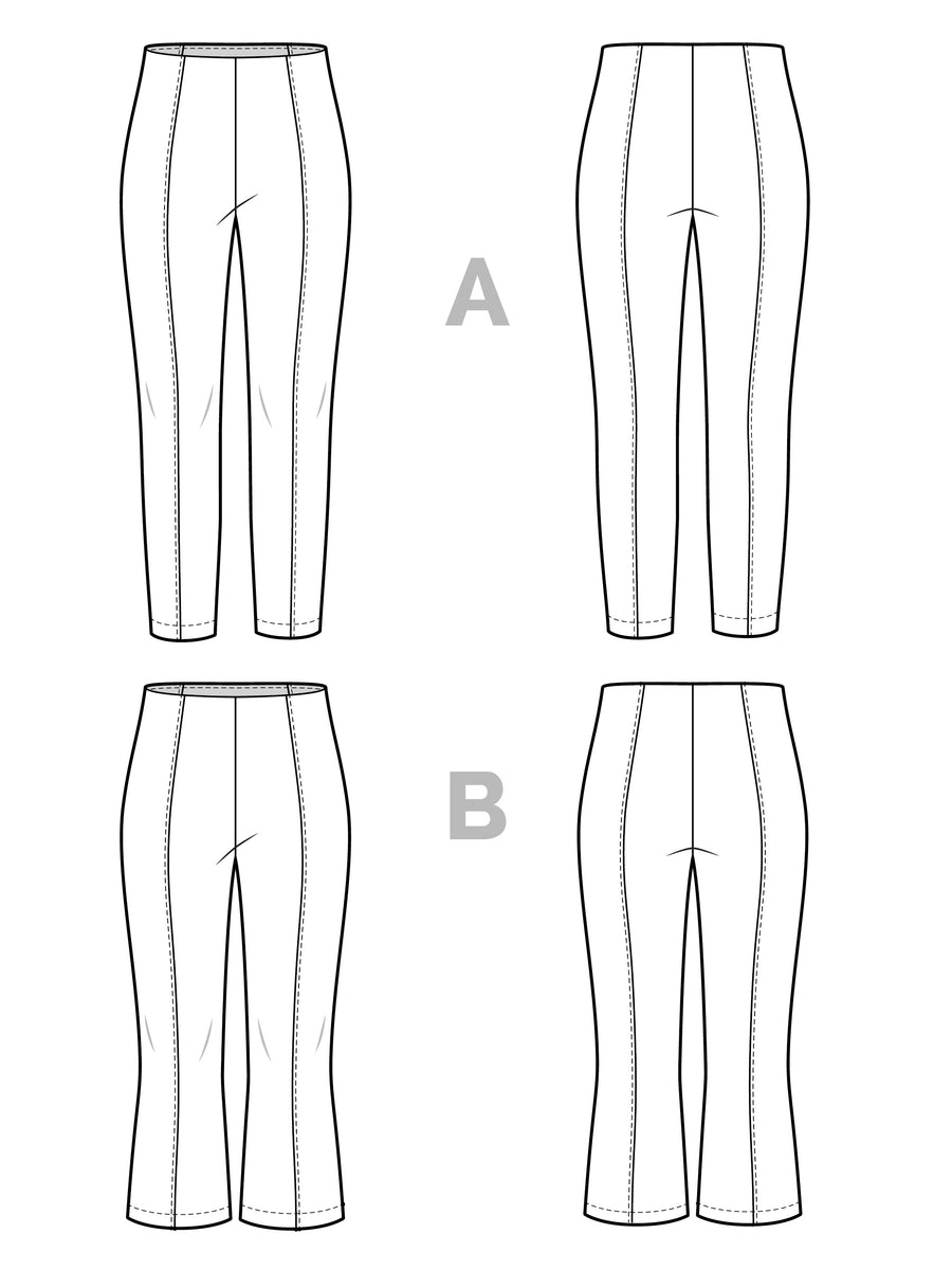 Onyx Ponte Pants |Technical Flatlays| Closet Core Crew