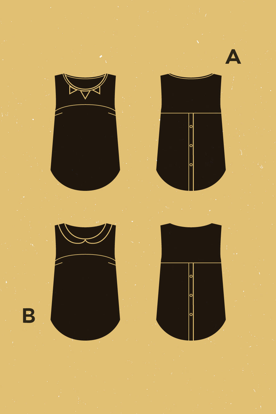 Datura Tank Top Pattern | Patron de Blouse Datura | Deer & Doe