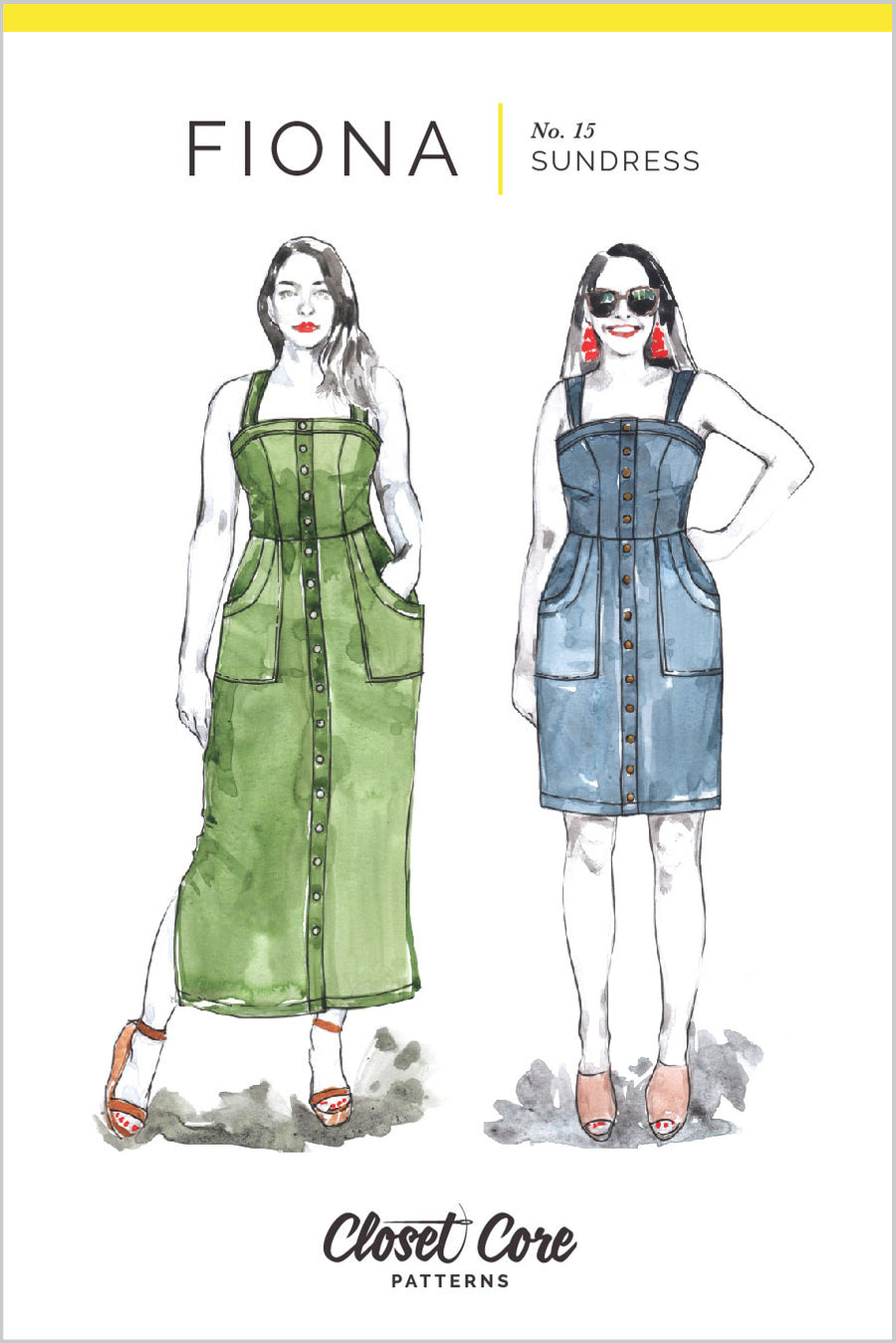Fiona Sundress Pattern // Envelope front // Closet Core Patterns
