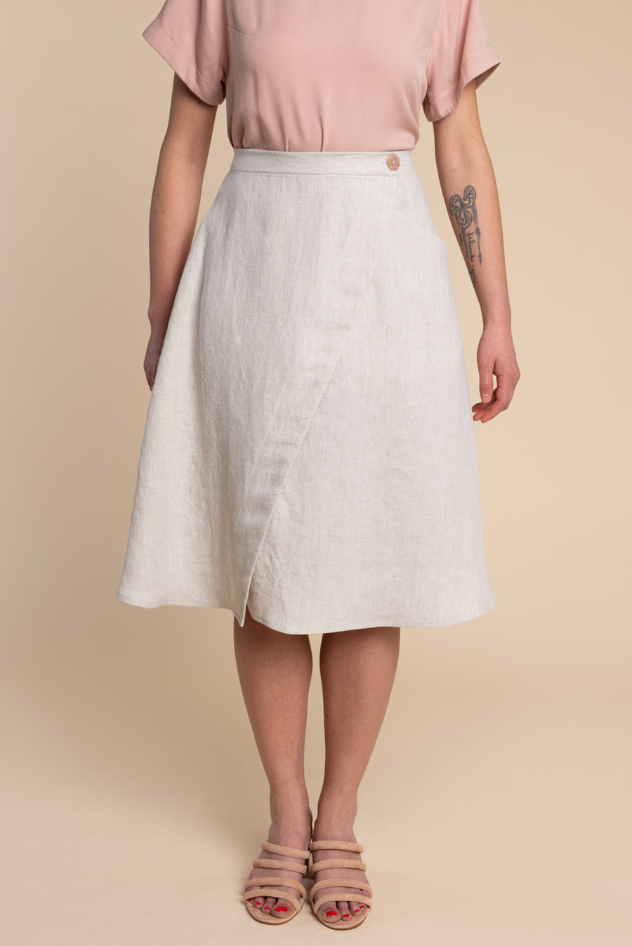 Fiore Skirt Pattern - Asymmetrical Wrap skirt pattern | Closet Core Patterns