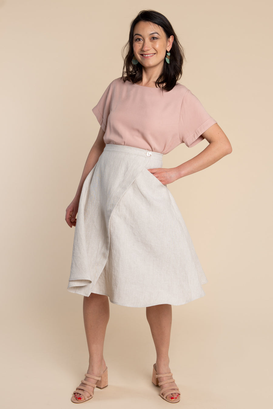 Fiore Skirt Pattern - Asymmetrical Wrap skirt pattern | Closet Core Patterns
