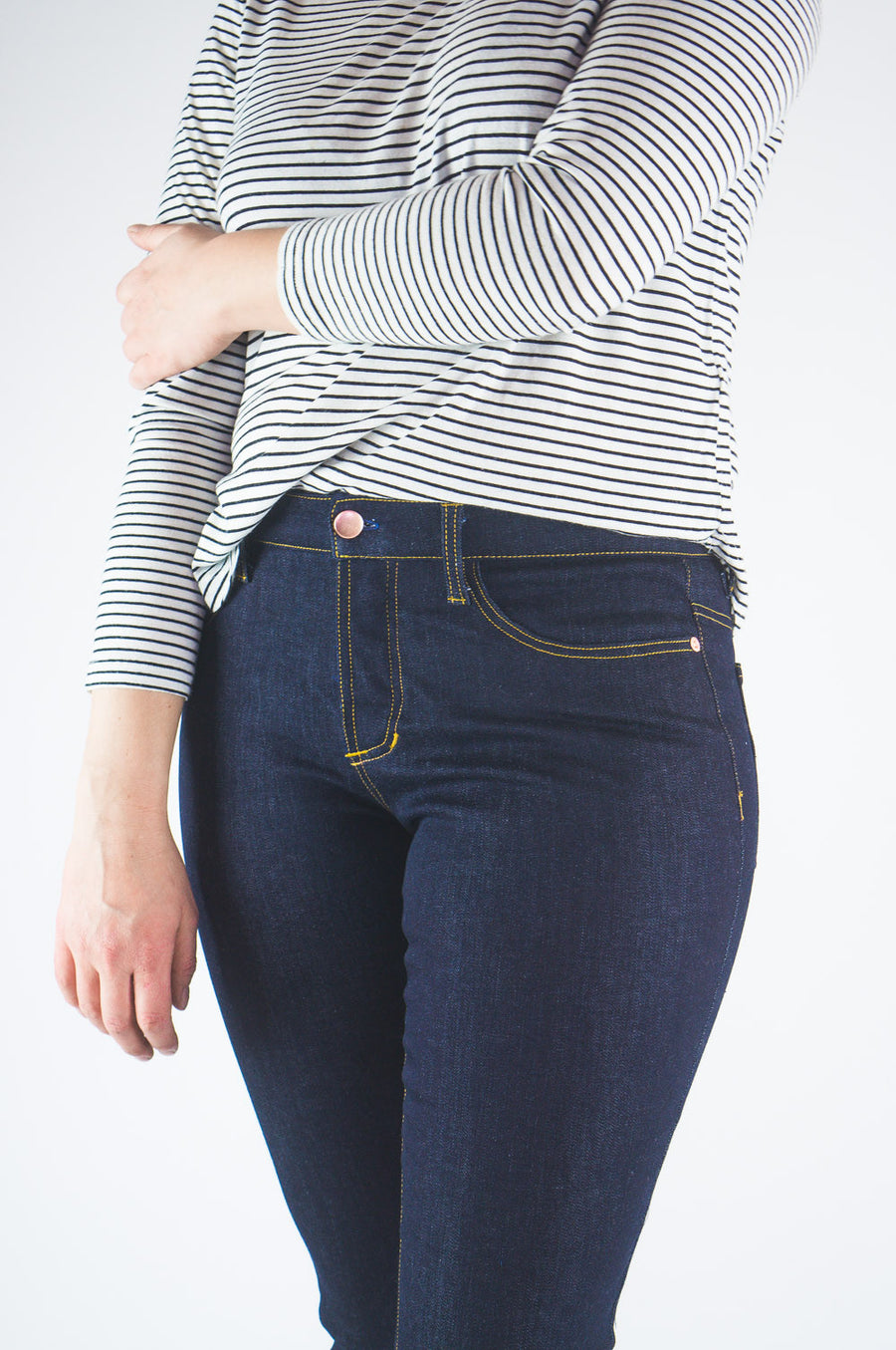 Ginger Mid-rise Skinny Jean Pattern // Jeans sewing pattern // Closet Core Patterns