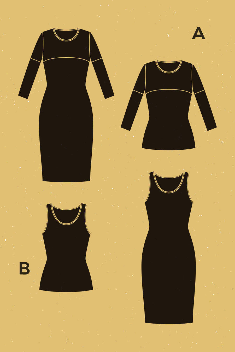 Givre Dress + T-shirt Pattern | Patron de Robe + T-shirt Givre | Deer & Doe