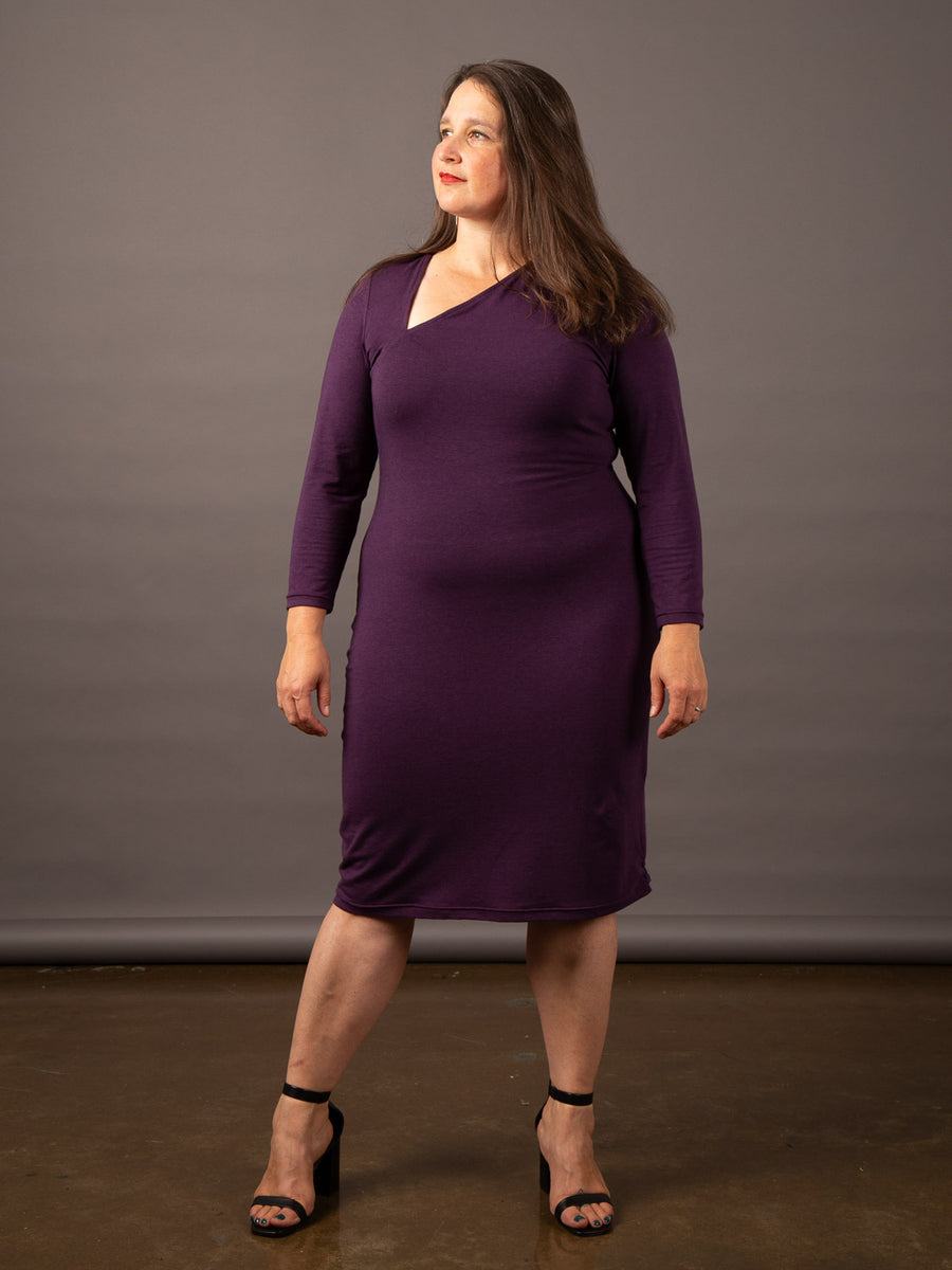 Graphite Plus-Size Dress Pattern | Closet Core Crew