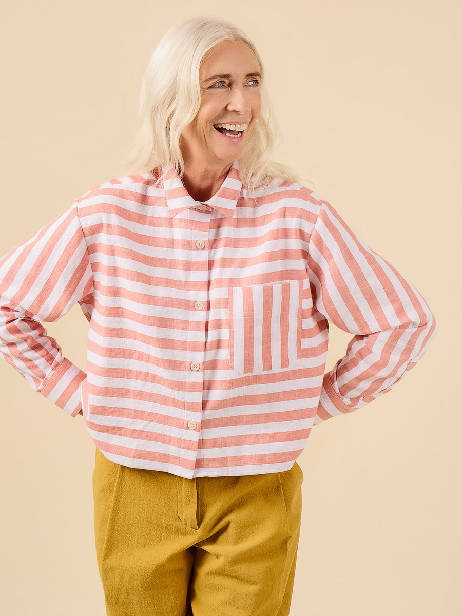 Jenna Cropped Shirt | Shirt +Shirtdress Pattern | Closet Core Patterns