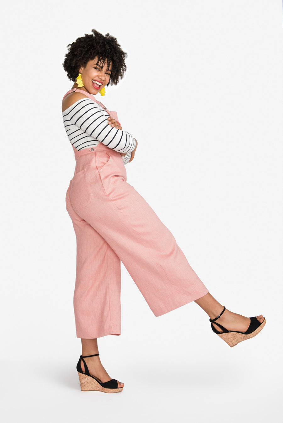 Jenny Cropped Culottes Overalls Pattern | Closet Core Patterns