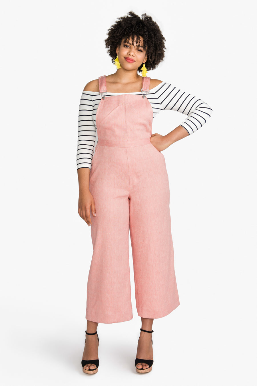Jenny Cropped Culottes Overalls Pattern | Closet Core Patterns