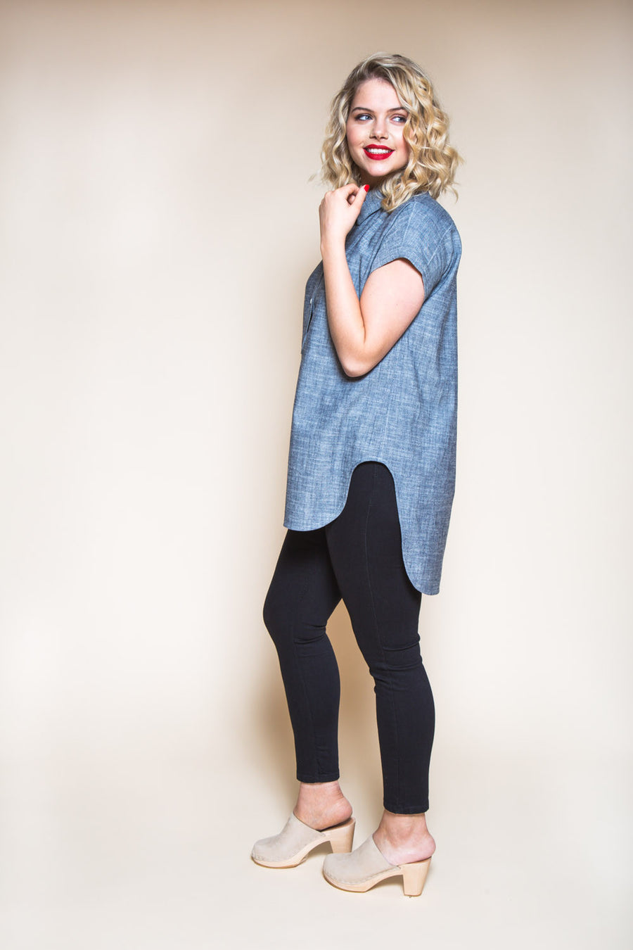 Kalle Button-down Shirt Pattern // Tunic with popover placket // Closet Core Patterns