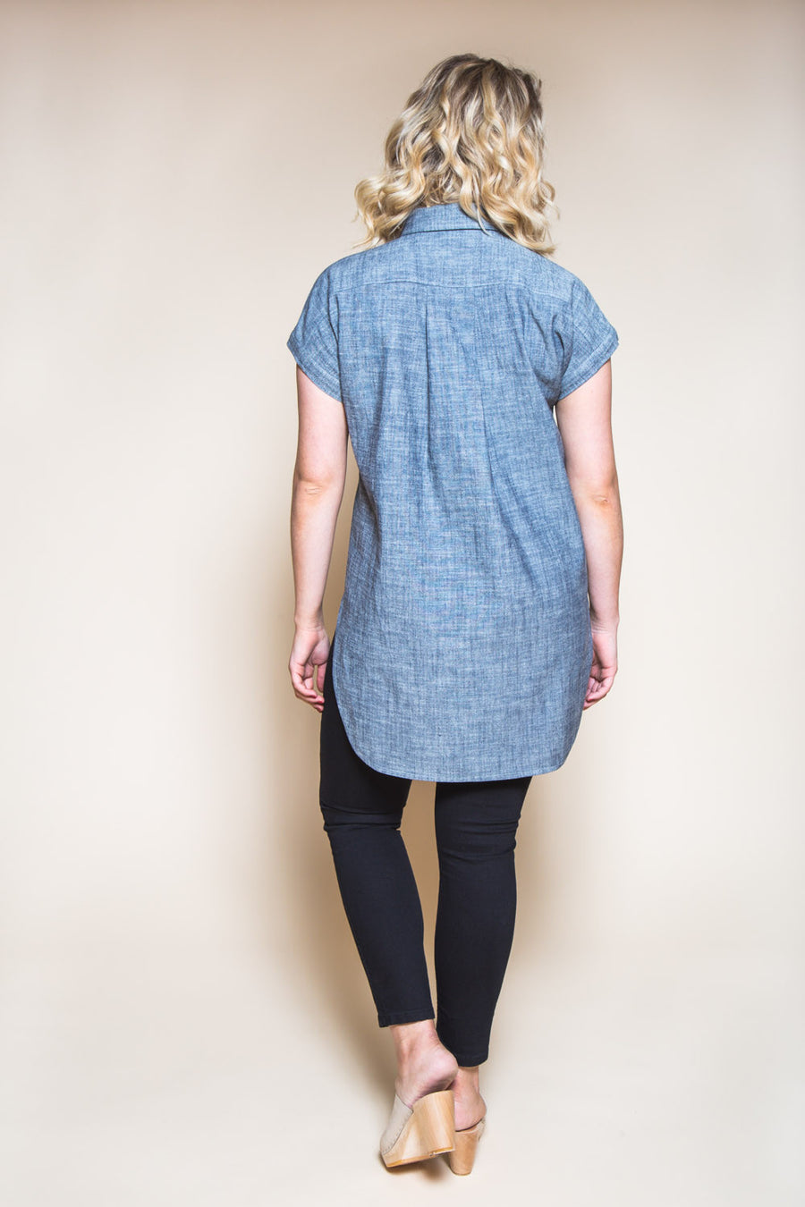 Kalle Button-down Shirt Pattern // Tunic with popover placket // Closet Core Patterns