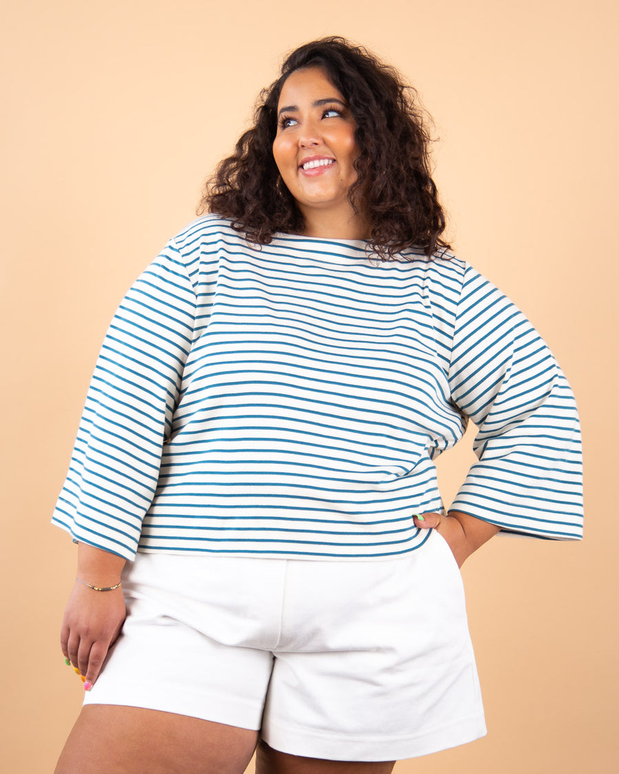 Marine Breton Plus-Size Top Pattern | Closet Core Crew 