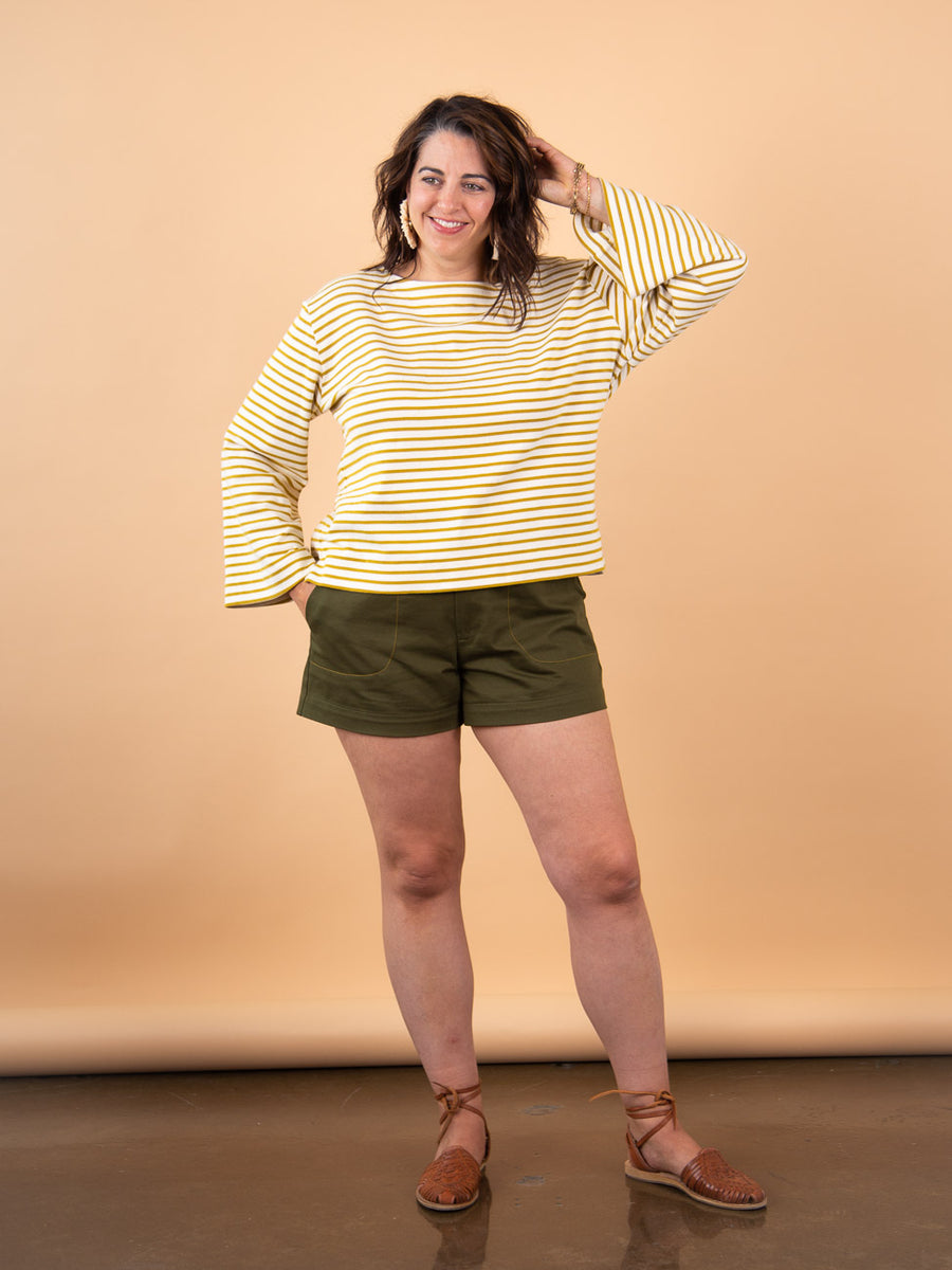 Marine Breton Top Pattern | Closet Core Crew 