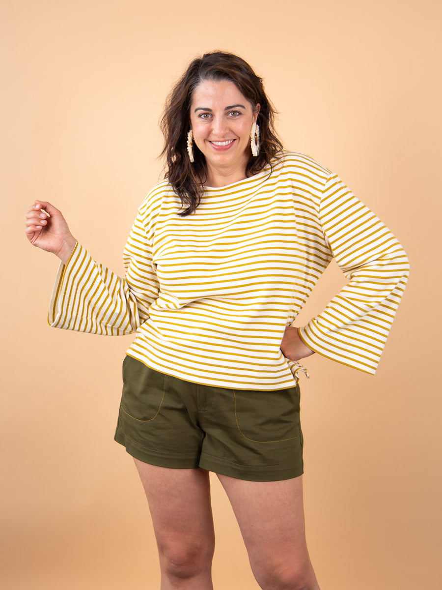 Marine Breton Top Pattern | Closet Core Crew 