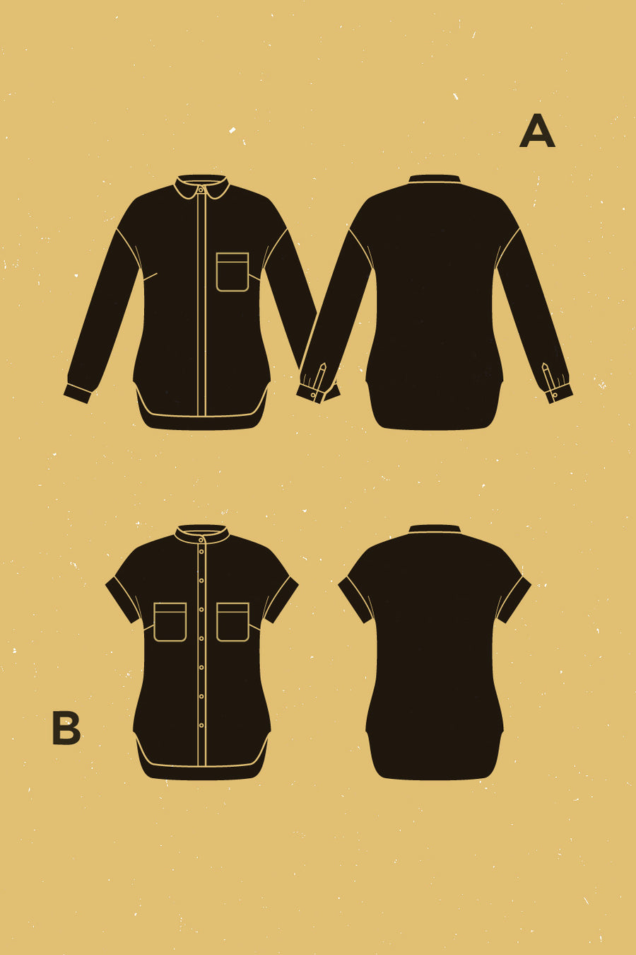 Mélilot Shirt Pattern | Patron de Chemise Mélilot | Deer & Doe