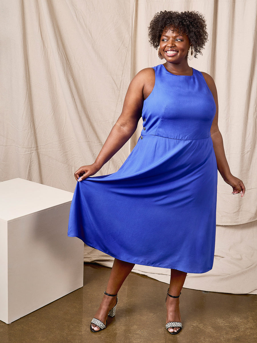 Mica Dress | Plus-Size Midi-Length Skirt | Closet Core Crew