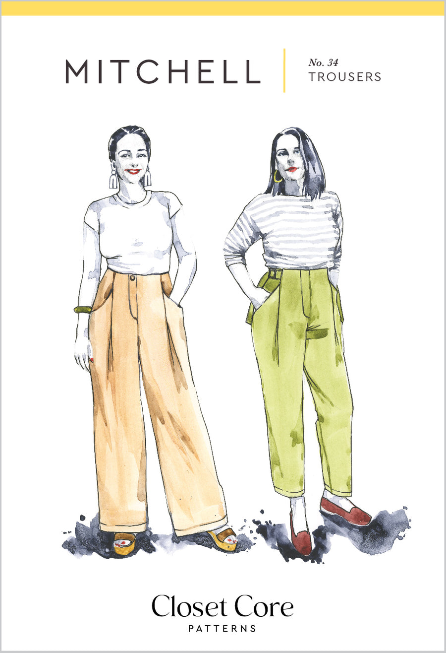 Mitchell Trousers Pattern | Envelope - Front | Closet Core Patterns