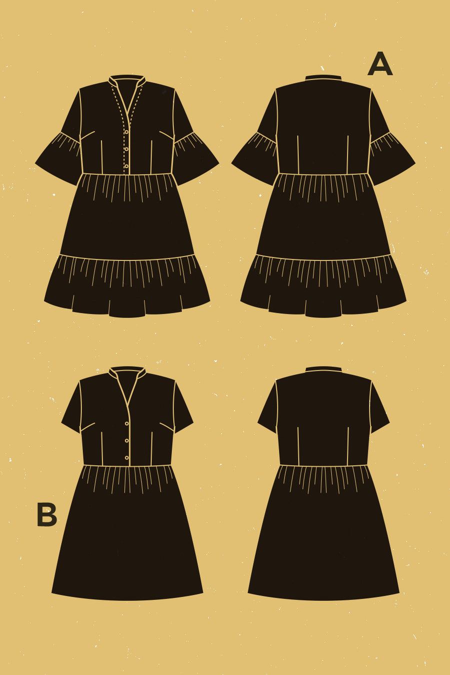 Myosotis Dress Pattern | Patron de Robe Myosotis | Deer & Doe