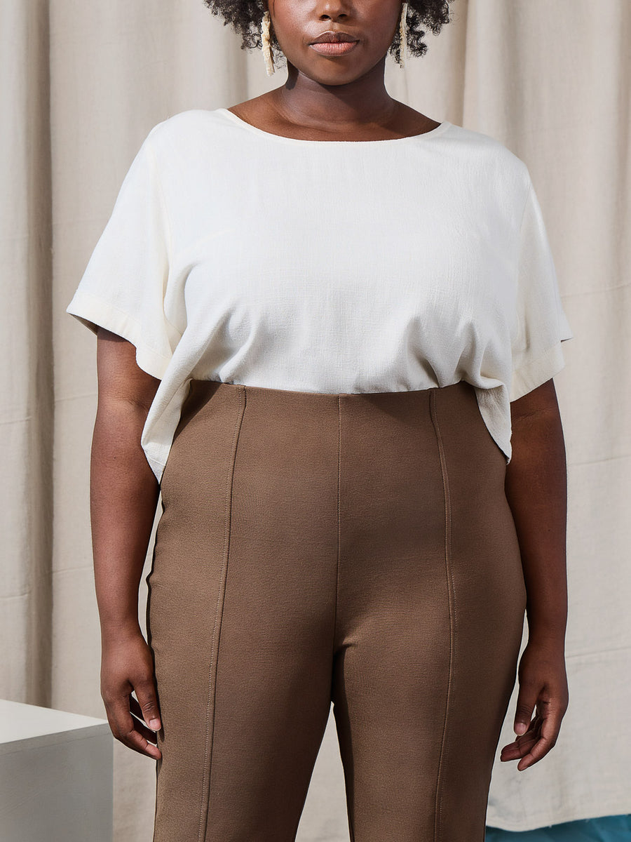 Onyx Ponte Pants | Plus-Size Cigarrette Pants | Closet Core Crew