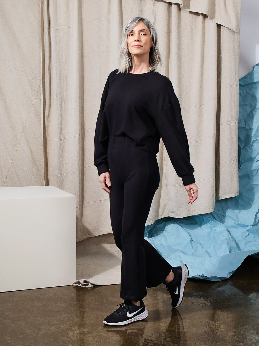 Onyx Ponte Pants | Flared Pants | Closet Core Crew