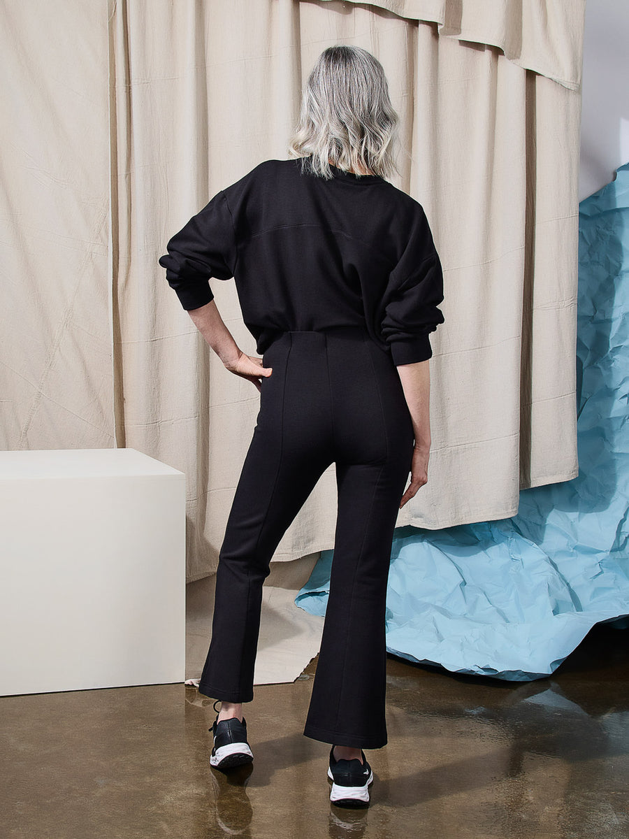 Onyx Ponte Pants | Flared Pants | Closet Core Crew