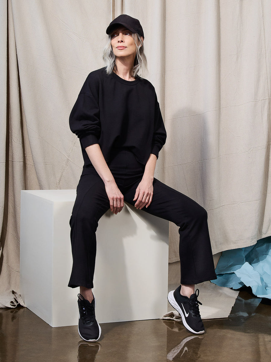 Onyx Ponte Pants | Flared Pants | Closet Core Crew