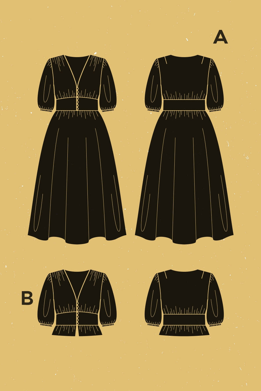 Orchidée Blouse + Dress Pattern | Patron de Robe + Blouse Orchidée | Deer & Doe