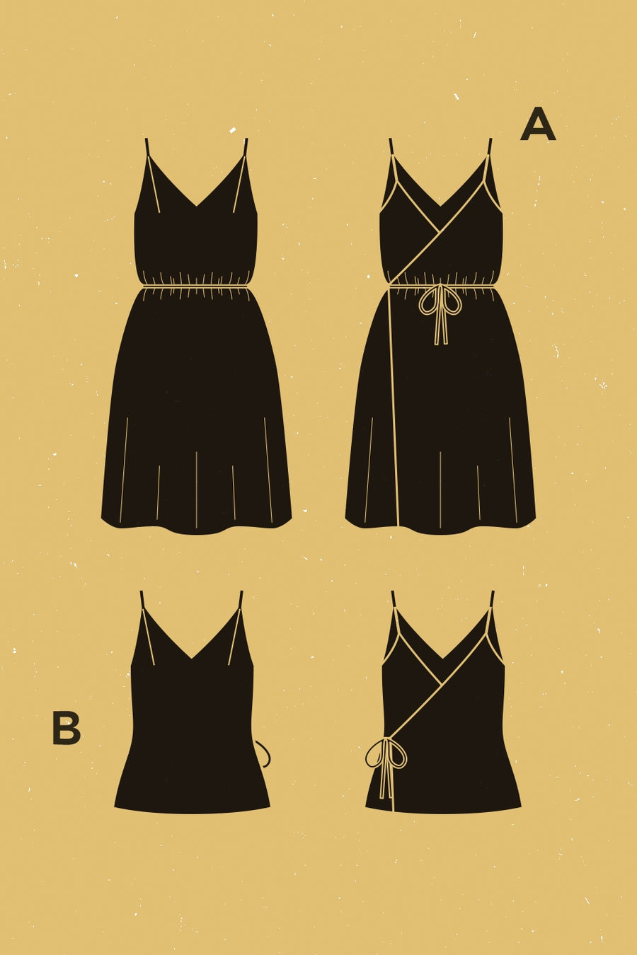 Pensée Dress + Top Pattern Pattern | Patron de Robe/Haut Pensée | Deer & Doe