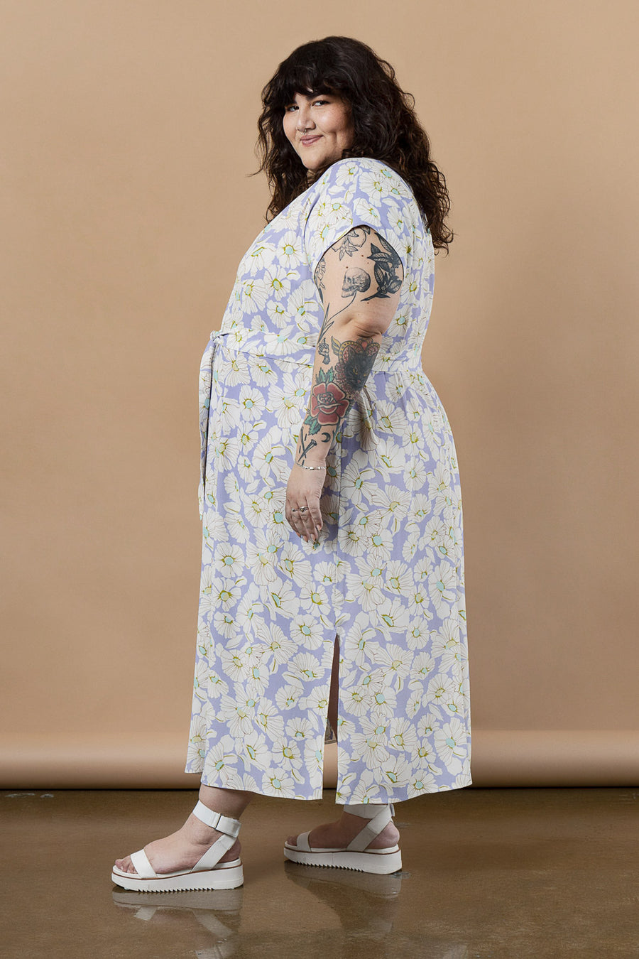 Periwinkle Plus-Size Shirtdress Pattern | Closet Core Crew