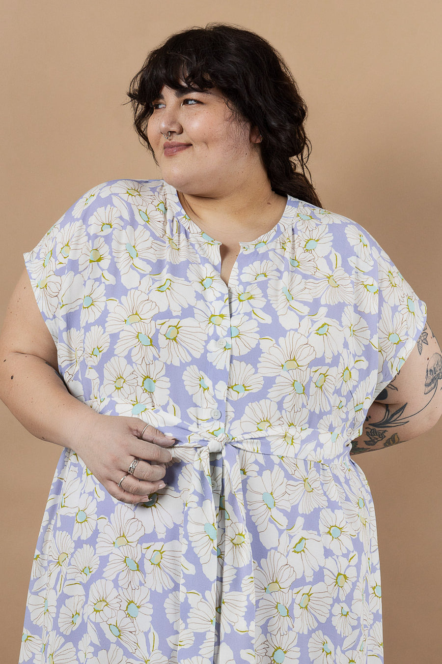 Periwinkle Plus-Size Shirtdress Pattern | Closet Core Crew