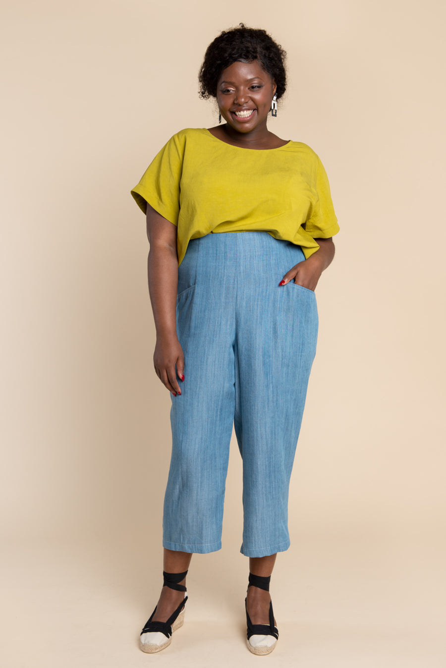 Pietra Pants & Shorts Pattern - Tapered legged elastic waist pants pattern | Closet Core Patterns