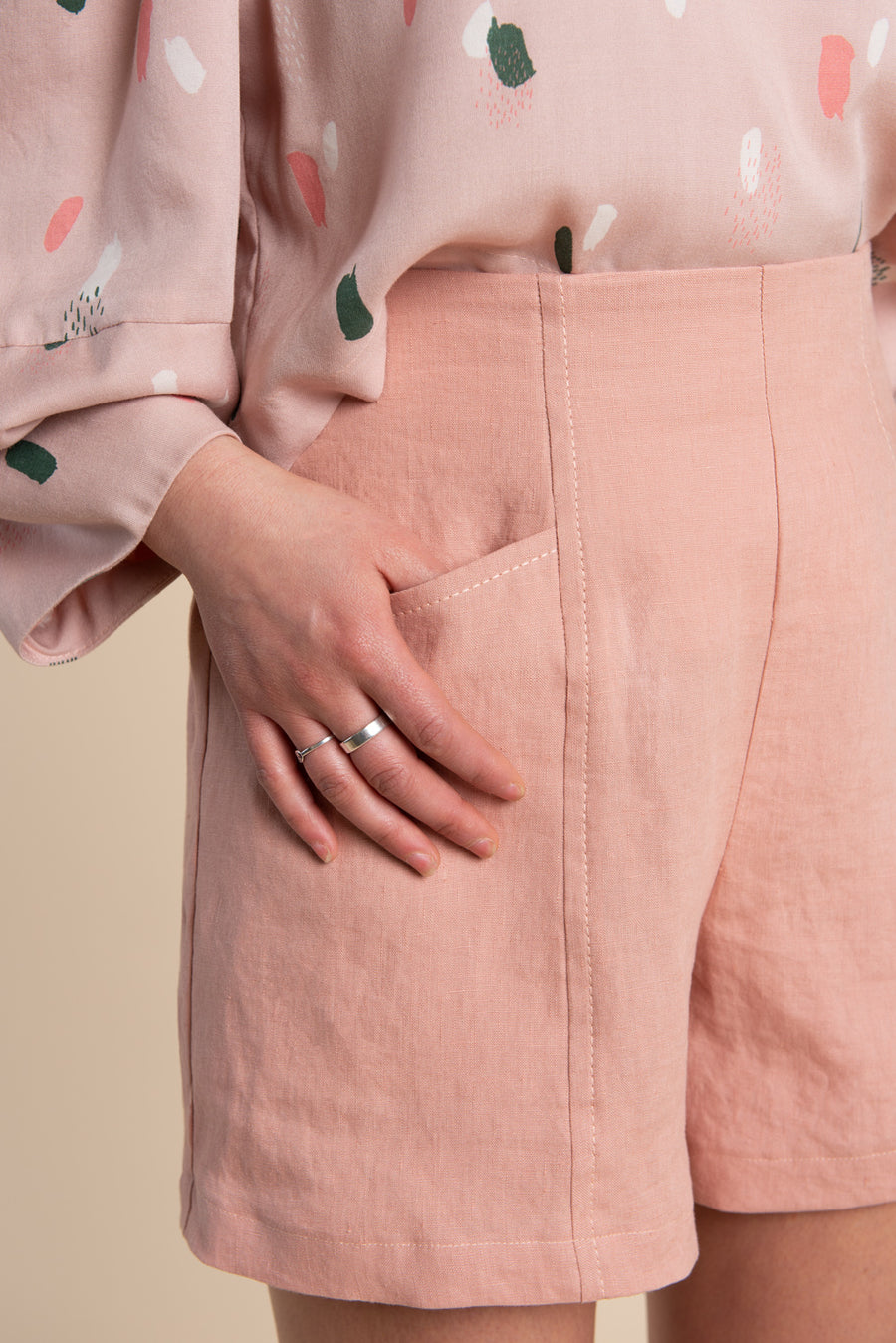 Pietra Pants & Shorts Pattern - Shorts with elastic waist pants sewing pattern | Closet Core Patterns