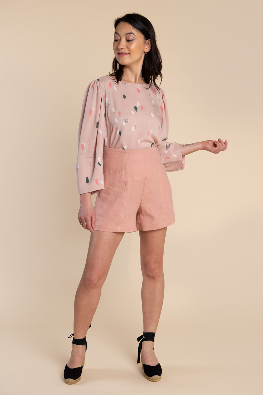Pietra Pants & Shorts Pattern - Shorts with elastic waist pants pattern | Closet Core Patterns