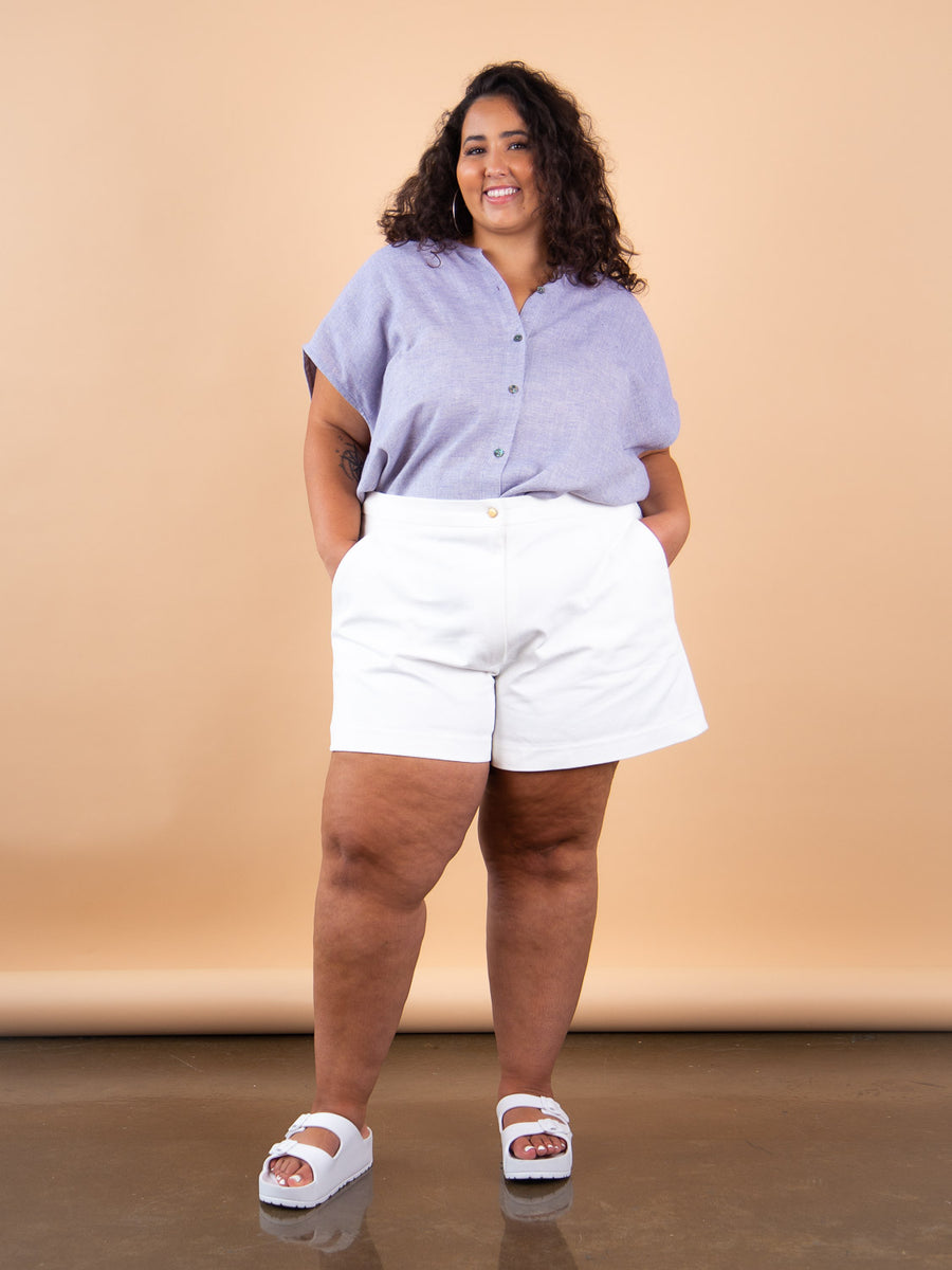 Poppy Camp Shorts - Long | Plus Size Shorts Pattern | Closet Core Crew