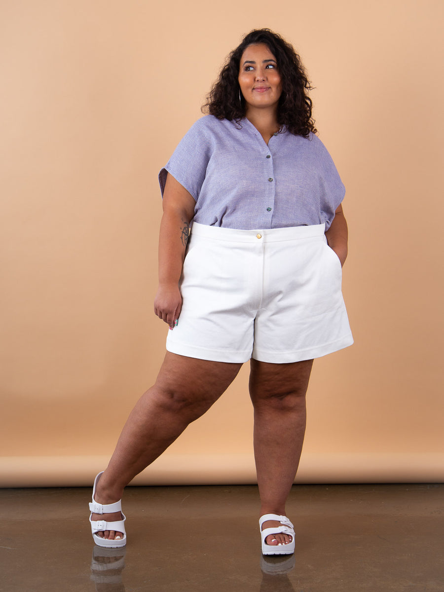 Poppy Camp Shorts - Long | Plus Size Shorts Pattern | Closet Core Crew