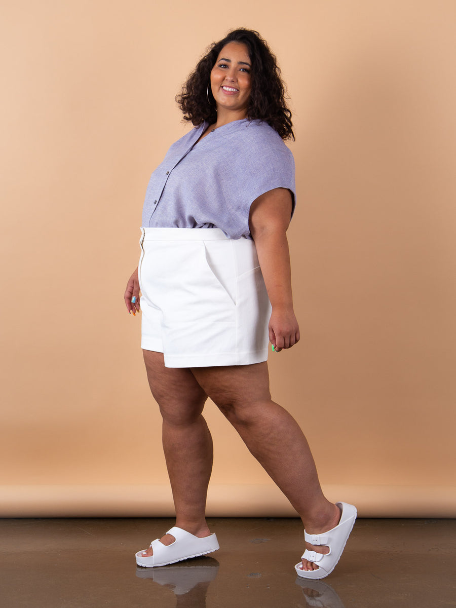 Poppy Camp Shorts - Long | Plus Size Shorts Pattern | Closet Core Crew