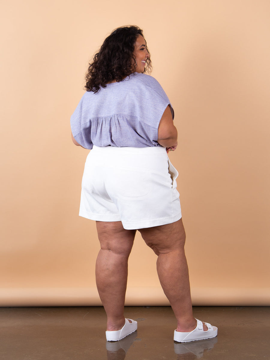 Poppy Camp Shorts - Long | Plus Size Shorts Pattern | Closet Core Crew