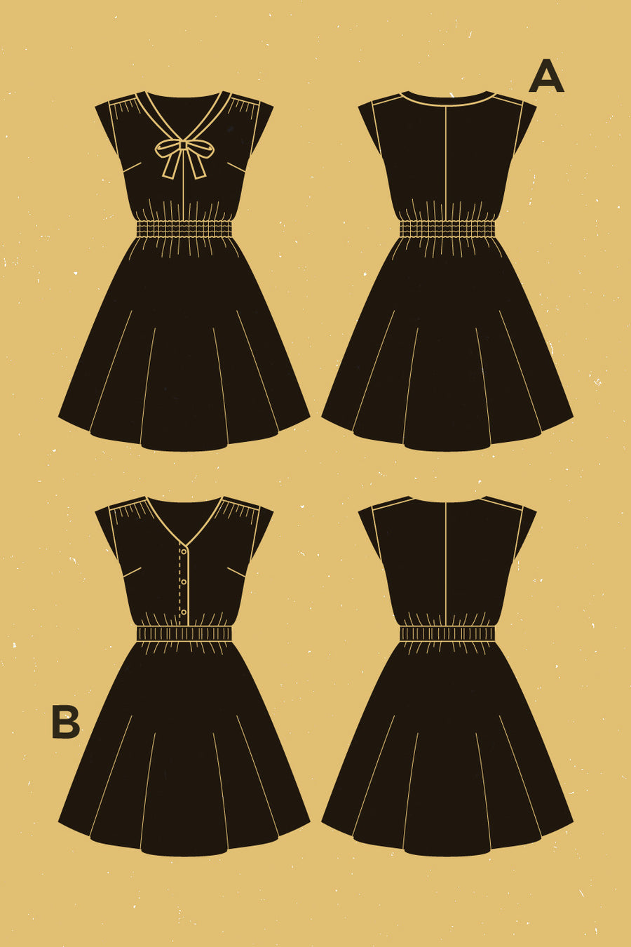 Réglisse Dress Pattern | Patron de Robe Réglisse | Deer & Doe