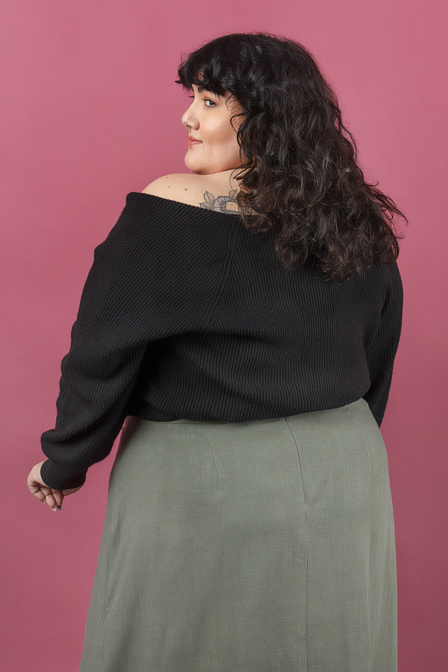 Sage Skirt | Plus Size Skirt with Slit Pattern | Closet Core Patterns
