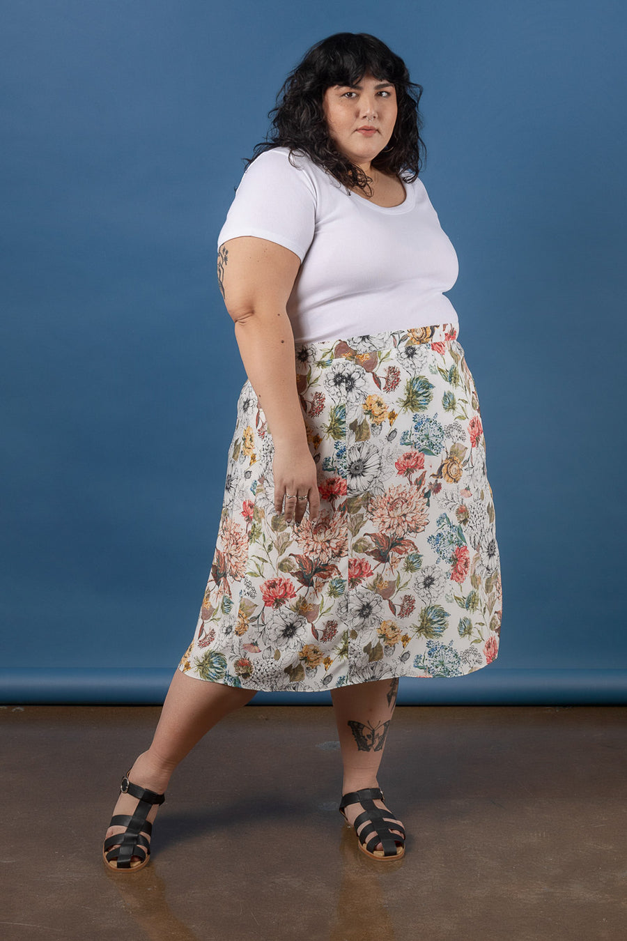 Sage Skirt | Plus Size Midi Skirt Pattern | Closet Core Patterns