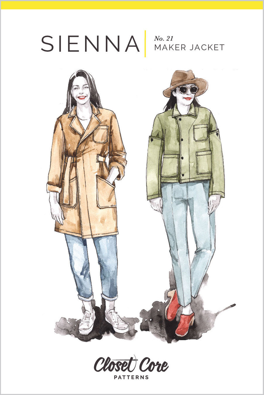 Sienna Maker Jacket // Envelope Front // Closet Core Patterns