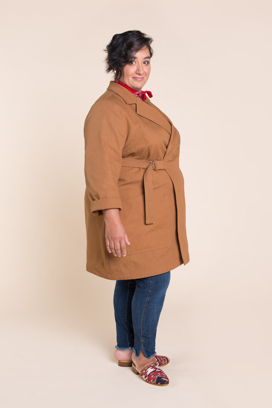 Sienna Maker Jacket Pattern - Full length // Plus size Utility and Chore Jacket Pattern // Closet Core Patterns