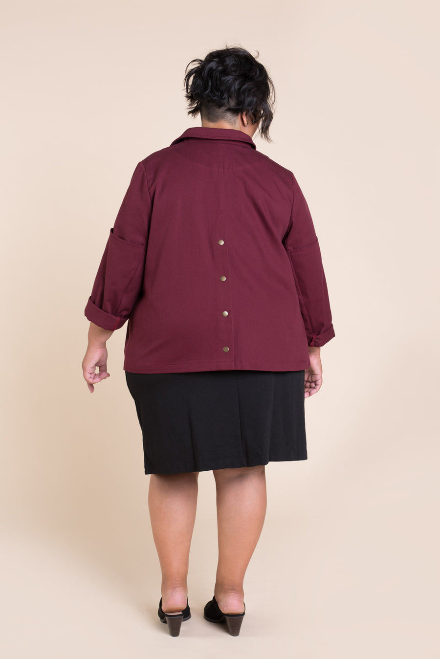 Sienna Maker Jacket Pattern - Cropped // Plus Size Utility and Chore Jacket Pattern // Closet Core Patterns