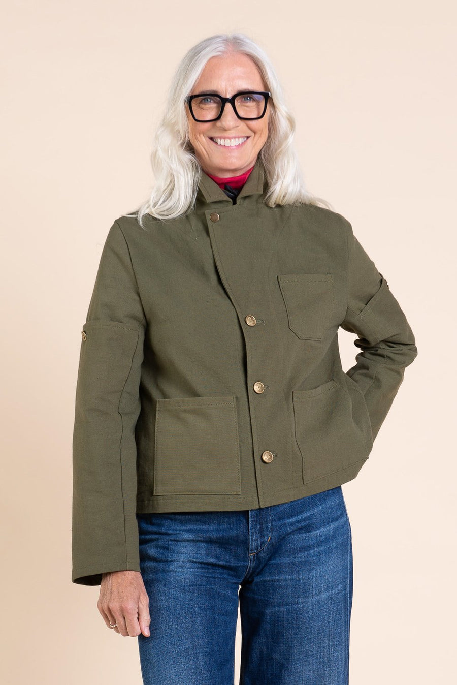 Sienna Maker Jacket Pattern - Cropped // Utility and Chore Jacket Pattern // Closet Core Patterns