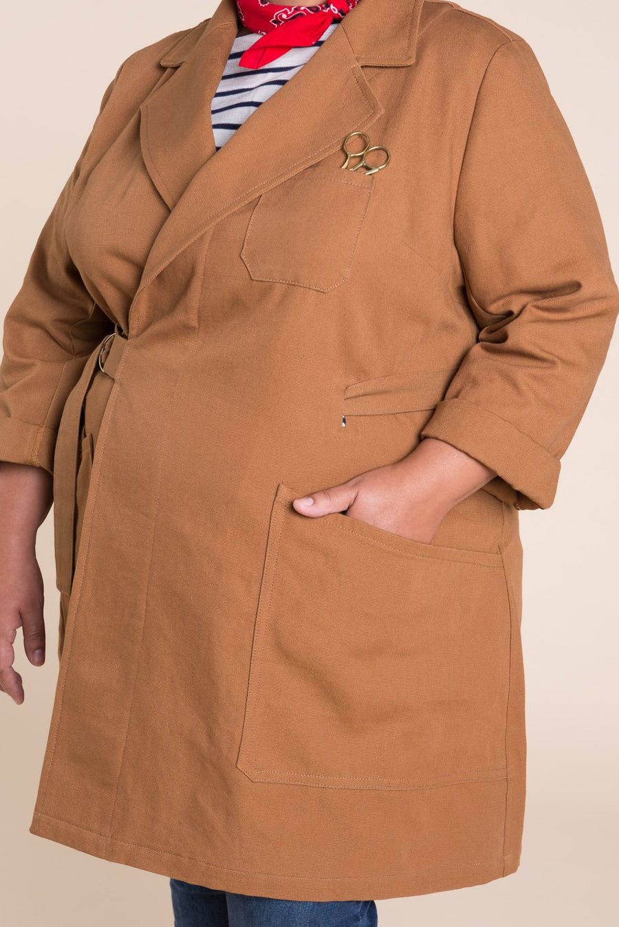 Sienna Maker Jacket Pattern - Full length // Plus size Utility and Chore Jacket Pattern // Closet Core Patterns